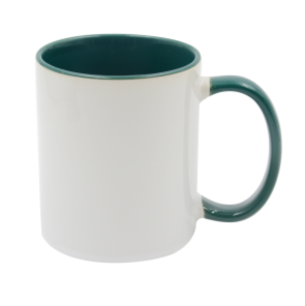 Keramiktasse 'Two Tones' für Sublimation Rim & Handle